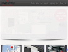Tablet Screenshot of multi-living.dk